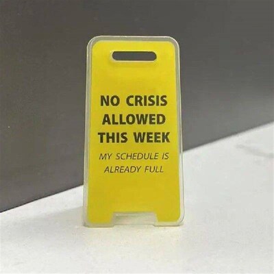 Sarcastic Desk Signs Cubicle Desk Accessories Box Sign