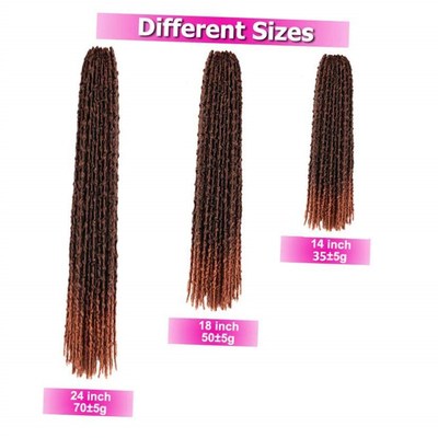 Butterfly Faux Locs Crochet Goddess Braids Pre looped Disres