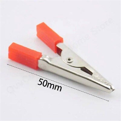 10pcs Red Black Alligator Clips Crocodile Terminal Test