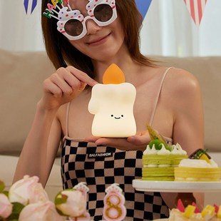 Candle Night Lamp 蜡烛伴睡夜灯 拍打感应 亮度调节 治愈暖光