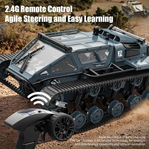 2.4G JJRC C8812 Full Scale Tracked RC Tank Remote Control Ca