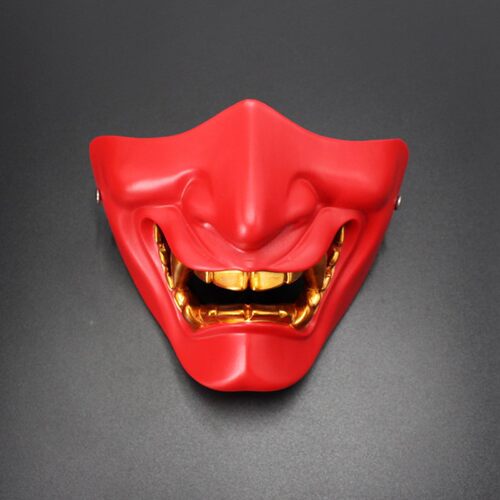 Game Half Face Airsoft Oni Mask