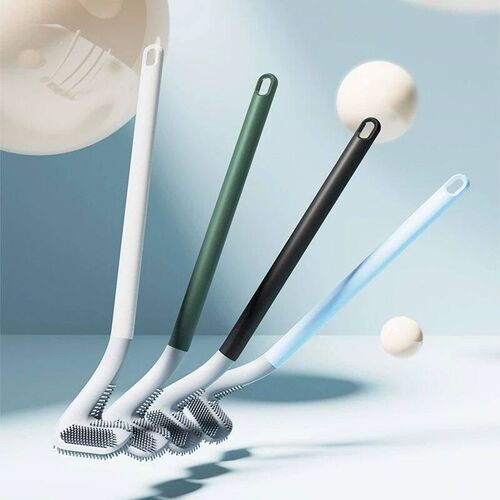 Toilet Cleaning Silicone Brush Golf Head Bathroom Wall Hook