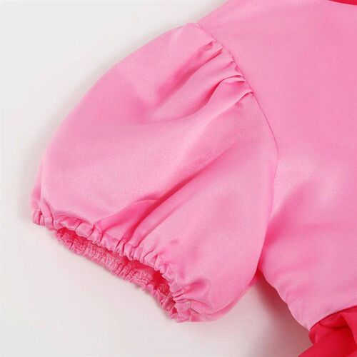 Girl Princess Peach Dress for Kid Halloween Pink Disguise