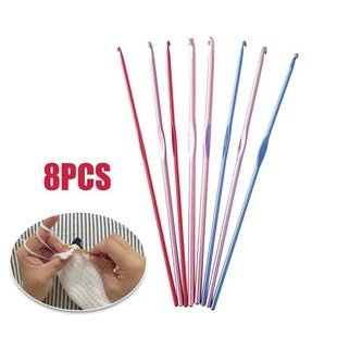 8/10/12/10Pcs Aluminum Knitting Needles Metal Crochet Set Ho