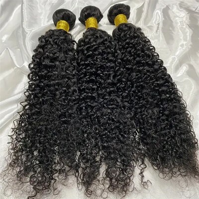 Mongolian Kinky Curly Human Hair Bundles Natural Jerry Curl