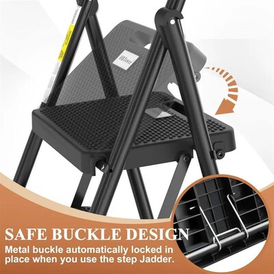 Step Ladder,Folding Step Stool with Wide Anti-Slip Pedal, St
