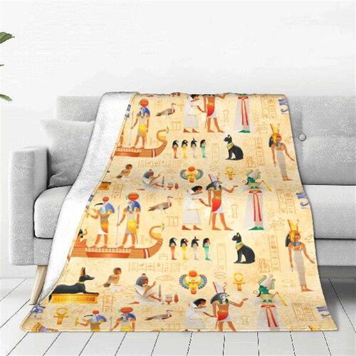 Egyptian Pharaoh Merch Blanket Super Soft Warm Ancient