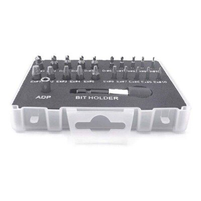 22Pcs/set Damaged Screw Extractor Drill Bits Purpose Tools