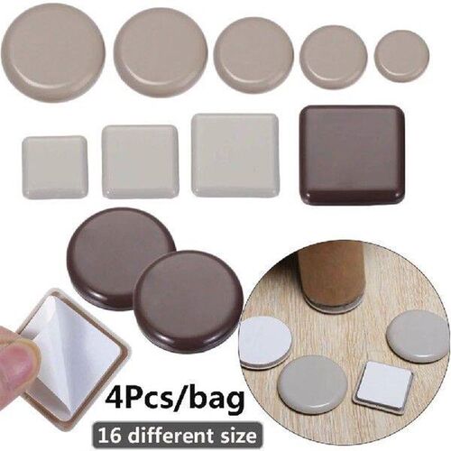 4Pcs Round Furniture Leg Slider Pads Self-Adhesive