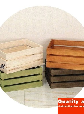 -solid wood storage box retro storage box wooden crate wedd