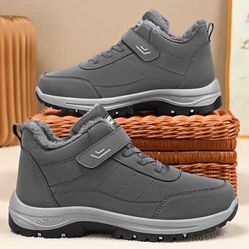 Winter Mens Boots Hightop Snow Boots Thicksoled Casual Shoes