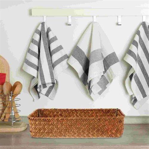 Wicker Bread Basket Cutlery Storage Straw Woven Sundries