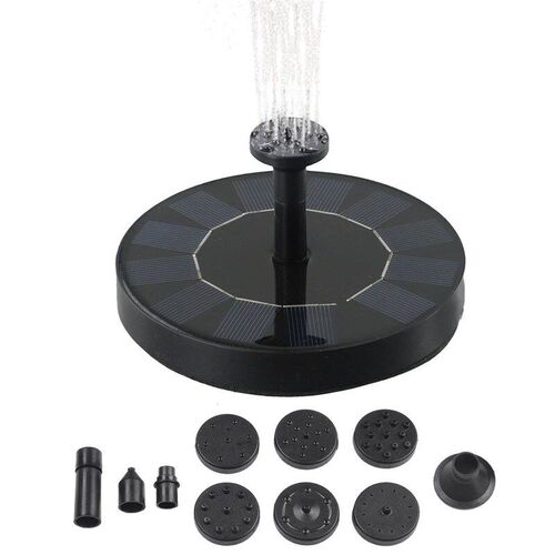 7V/1W Outdoor Solar Fountain Floating Pump Water Feature Gar