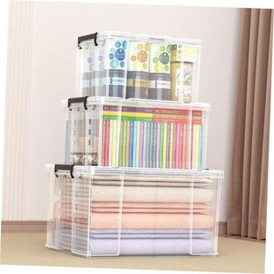 Storage box plastic box transparent dormitory organize boxes