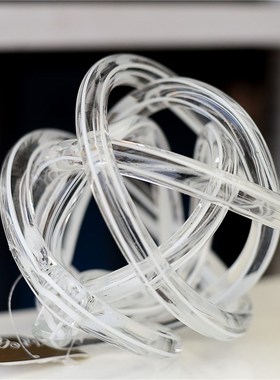 每周一三五10点上新/抽象艺术现代彩色玻璃麻团桌面装饰摆件B-