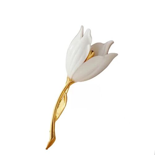 High-end Rose Flower Brooch For Womens Oil-drop Alloy Corsa