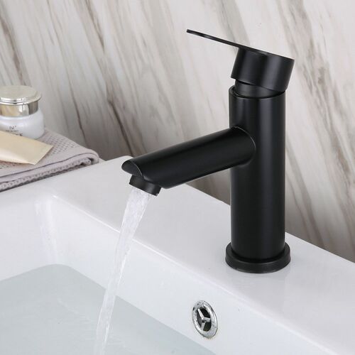 Bathroom Basin Faucets Cold/Hot Mixer Basin Sink Tap Black W