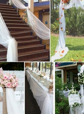 48cm Wide Tulle Roll Fabric 5m / 10m Pure Color Organza for