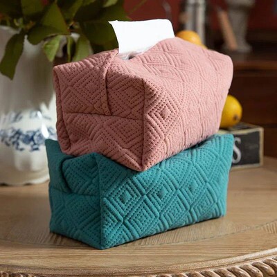 Nordic Imitation Hemp Tissue Box Tissue Set Cloth Drawing Pa