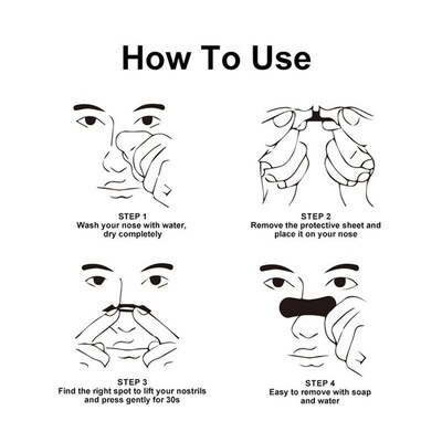 100/50/30/10Pcs Nasal Strips Portable Breathing Nose Patch R