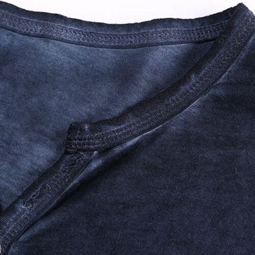 2020 Men Tee Shirt V-neck Long Sleeve Tee&Tops Stylish Slim