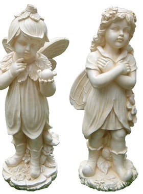 客厅摆件家居饰品欧式人物雕像塑像工艺品站立花仙子庭院花园摆设