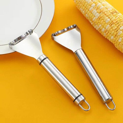Stainless Steel Corn Peeler and Potato Peeling Tool, Multi-F