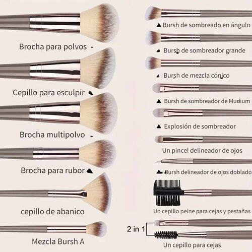 3-20PCS Makeup Brushes Set Eyeshadow Foundation Concealer Bl