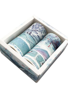 5Rolls Solid Color Washi Tape Set Decorative Masking Tape