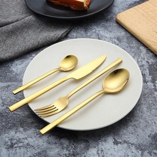 western tableware steak cutlery set knife fork spoon box set