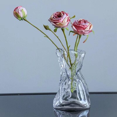 glass vase living room table decorative flower vase pieces