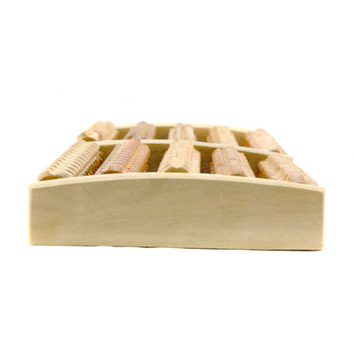 3 5 Row Wooden Foot Roller Wood Care Massage Reflexology Rel