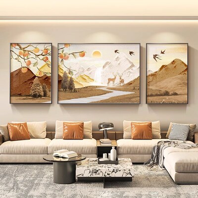 Living room decorative painting sofa background wall mural