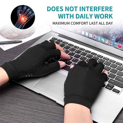 Copper Compression Arthritis Gloves, Best Copper Infused Fin