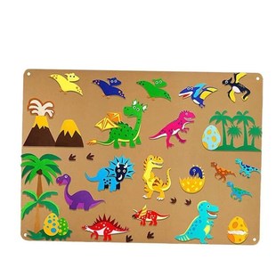 3D Felt Game Pack Storyboard Learning Board Dinosaur Animals