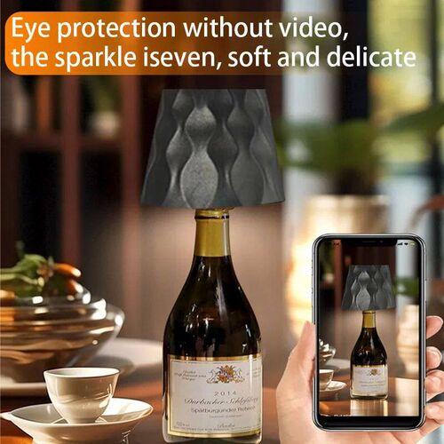 New Wireless Bottle Lamp 3-Color Touch Control Stepless Dimm