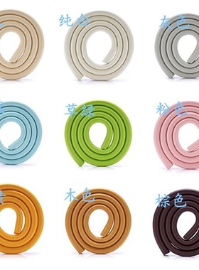 Baby table bubble wrap angle of a U-shaped glass edging tabl