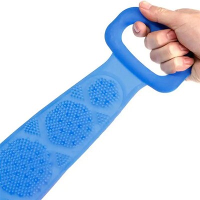Hot Sell 5 Color Silicone Body Brush Back Scrubber Bath Towe