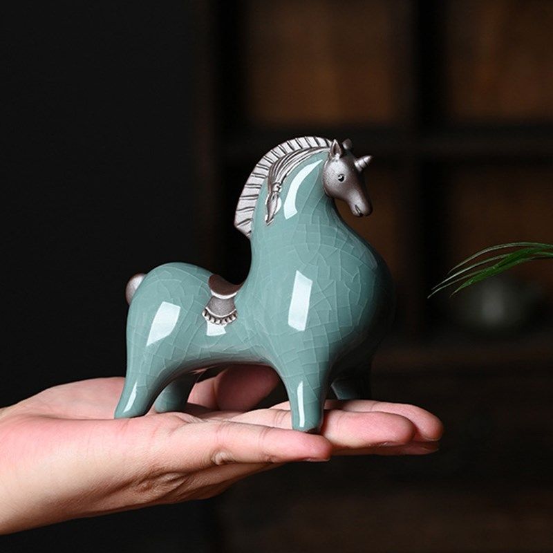 唐马摆件陶瓷小号招财客厅玄关酒柜桌面装饰品办公桌生肖马摆设,家居饰品,装饰摆件,淘宝优惠券,粉丝福利购,淘宝优惠卷