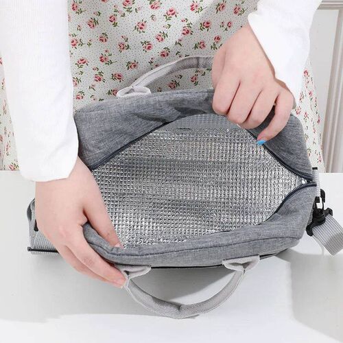 Lunch Bag with Shoulder Strap Handle Cooler Bag Women Portab