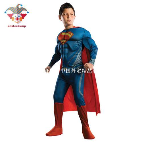 Costumes Kids Deluxe Muscle Christmas Superman Costume