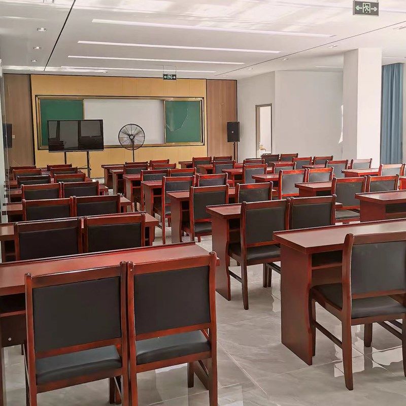 人条形会议室桌椅党员村委会议厅培训主席台油漆木皮长条桌,商业/办公家具,会议桌,淘宝优惠券,粉丝福利购,淘宝优惠卷