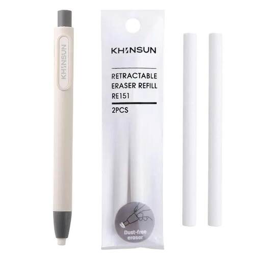 Retractable Pencil Eraser Correction Supplies Pen Style Penc