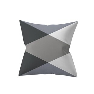 sofa polyester pillow cushion 报枕套 Grey cover geometric