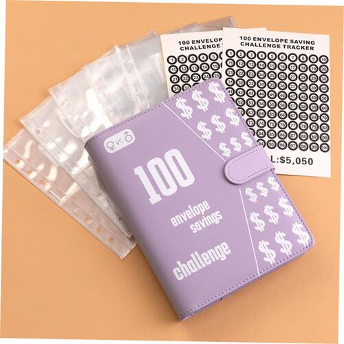 100Envelope Challenge Binder money saving book cash budget