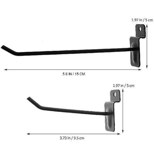 30 Pcs Slot Hook for Slat Wall Retail Display Hanger Hooks