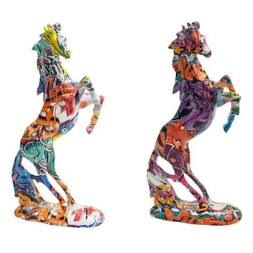 Resin Horse Statue for Shelf Decor Desktop Collection