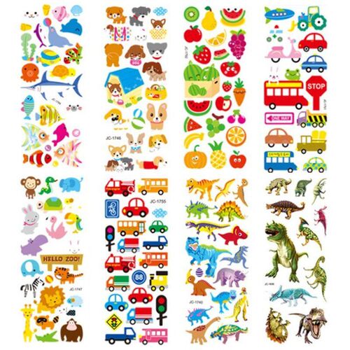 20 Sheets 3D Stickers for Kids & Toddlers 500+ Puffy Sticker