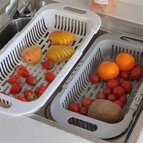 Drain basket bowl rack Kitchen fruit basin storage rack sink
